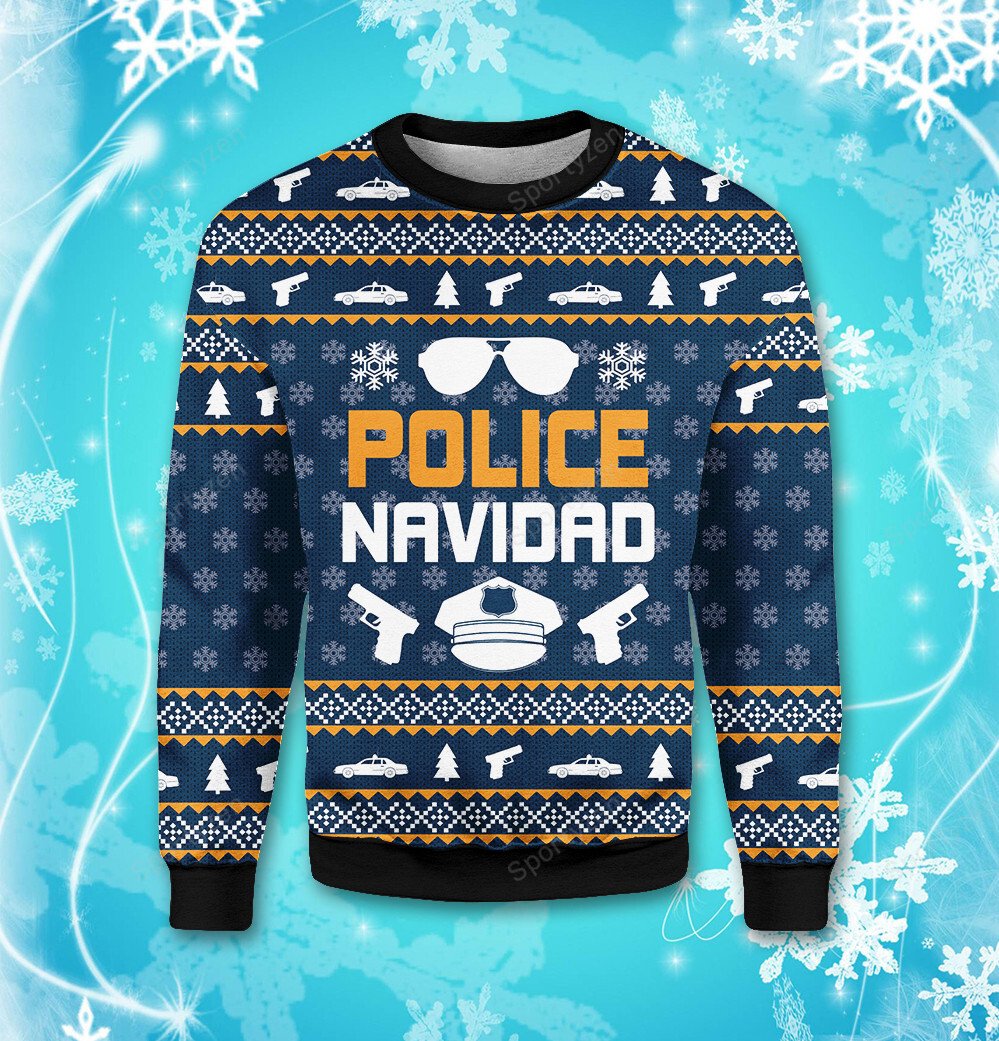Police Navidad #2812DH 3D Sweater - Gift Idea product image 2
