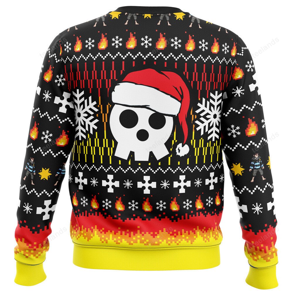 Fire force 3D Ugly Christmas Sweater - Holiday Gift product image 4