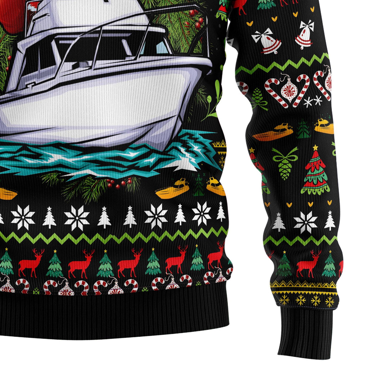 Santa i’m on a boat 3D Christmas Sweater - Holiday Gift product image 4