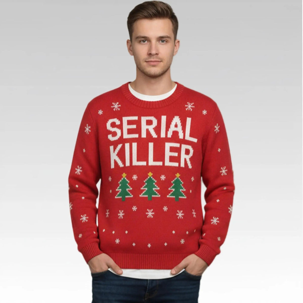 Hillary Clinton Serial Killer Ugly Christmas Sweater - Holiday Gift product image 2
