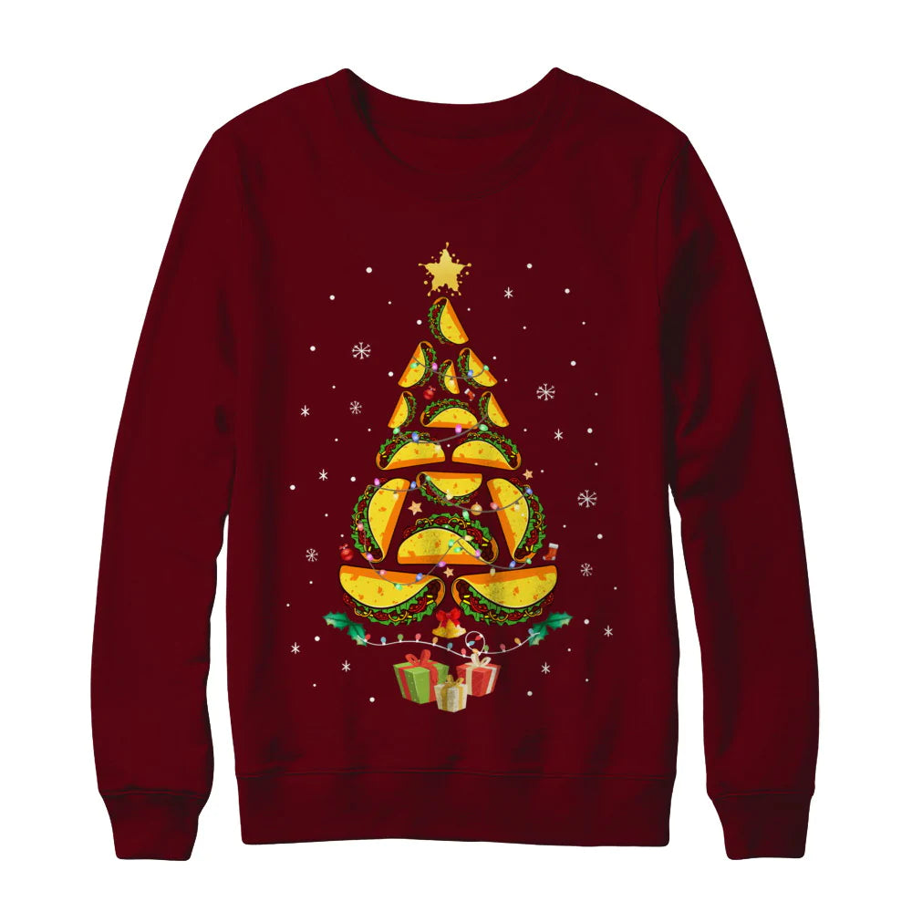 Tacos christmas tree Christmas Sweater - Holiday Gift product image 4