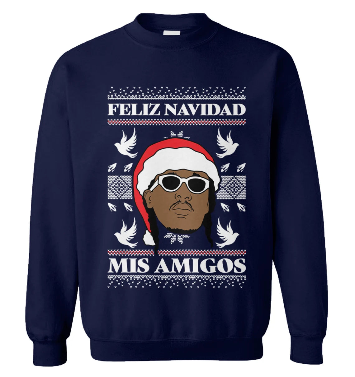 Feliz Navidad mis amigos Christmas Sweater - Holiday Gift product image 4
