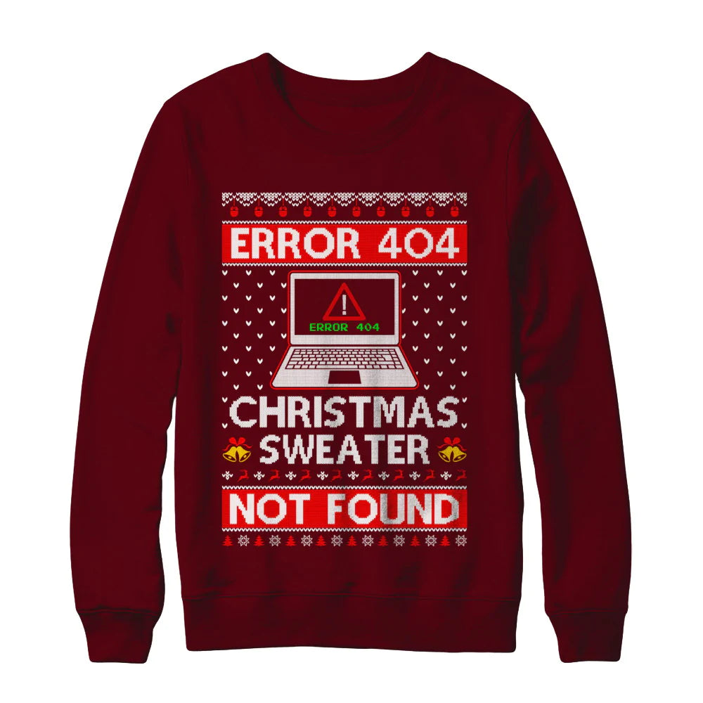 Error 404 not foud computer Ugly Christmas Sweater - Holiday Gift product image 4