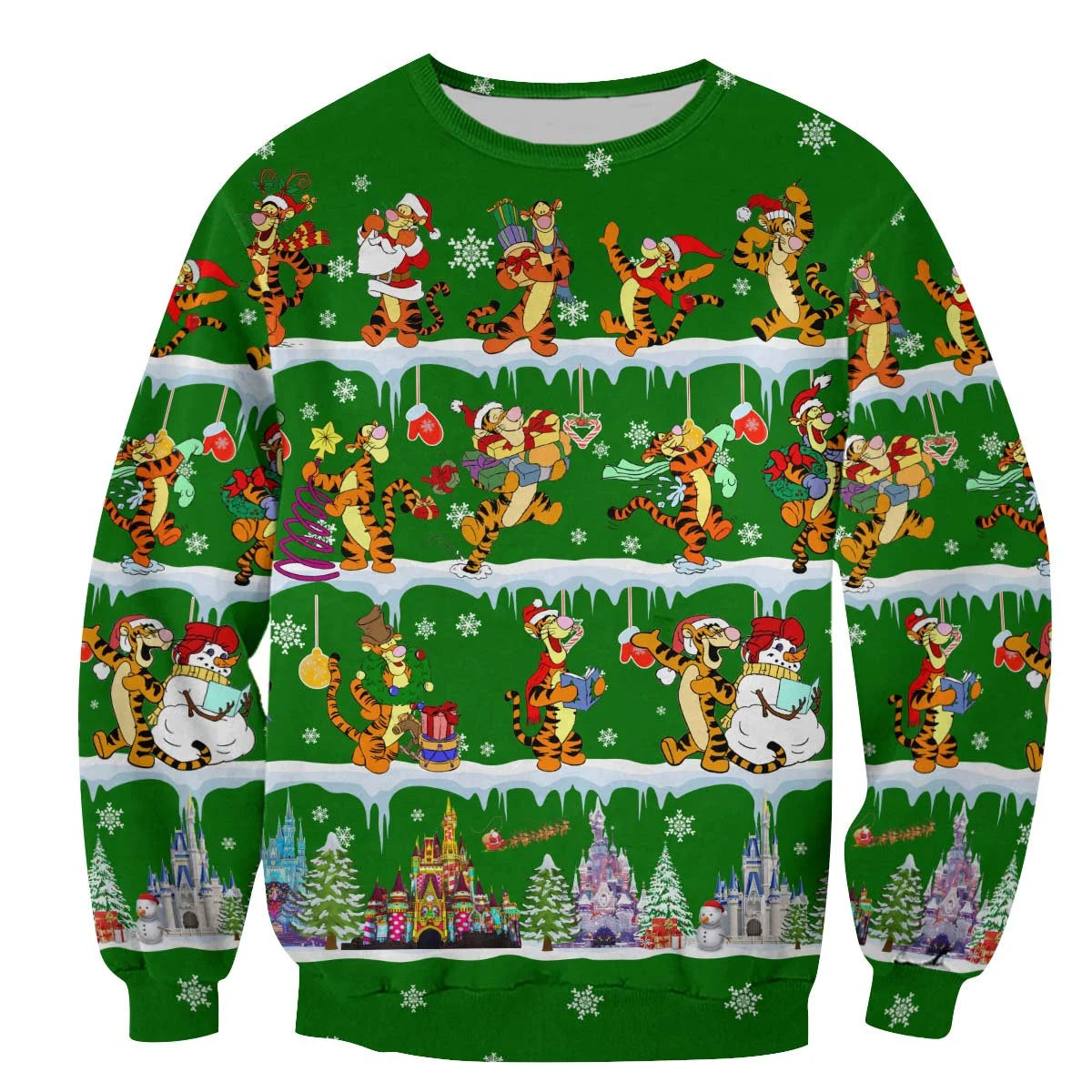 Tigger pattern Xmas 3D Christmas Sweater - Holiday Gift product image 4