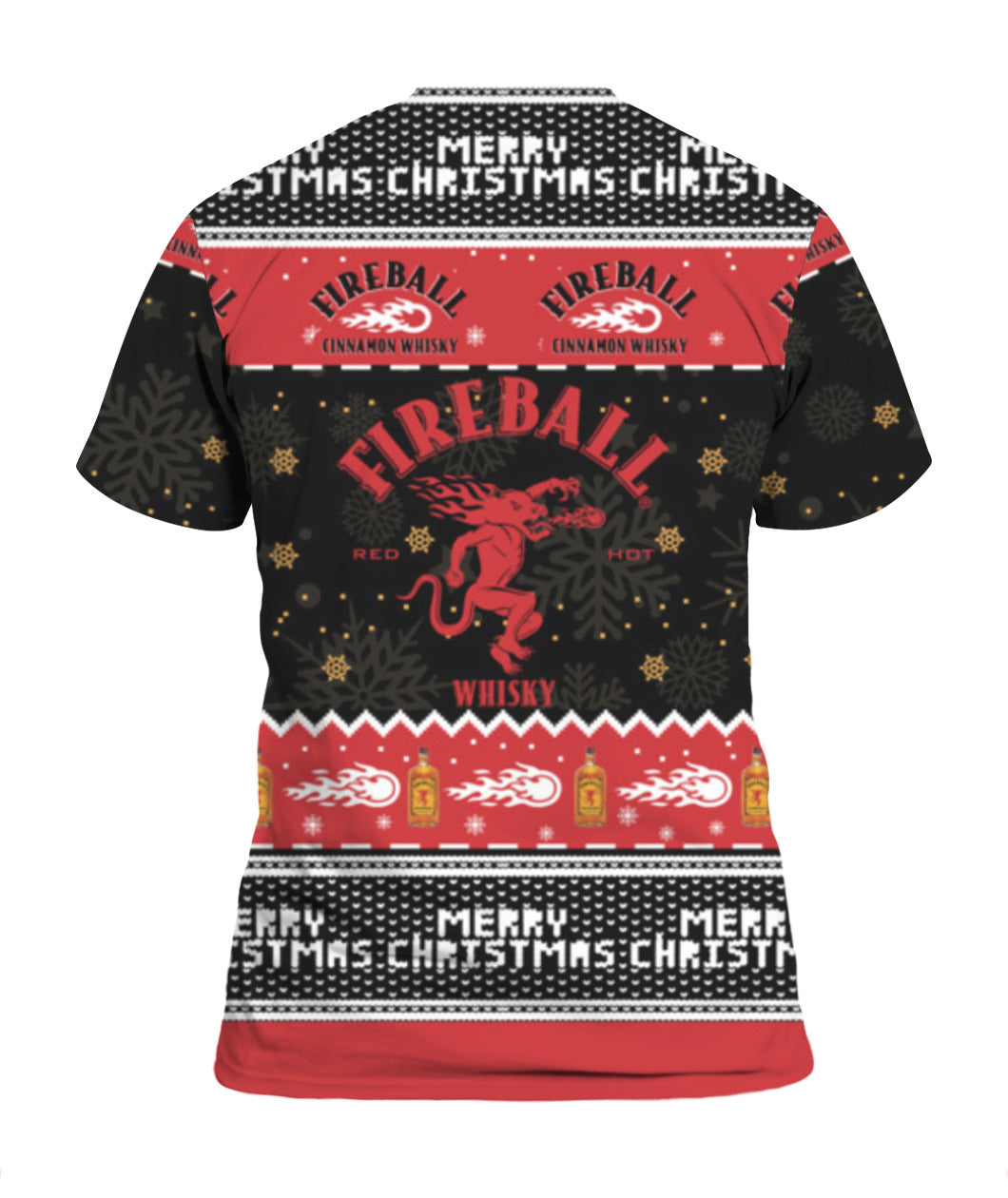 Fireball Whisky Merry 3D Christmas Sweater - Holiday Gift product image 4