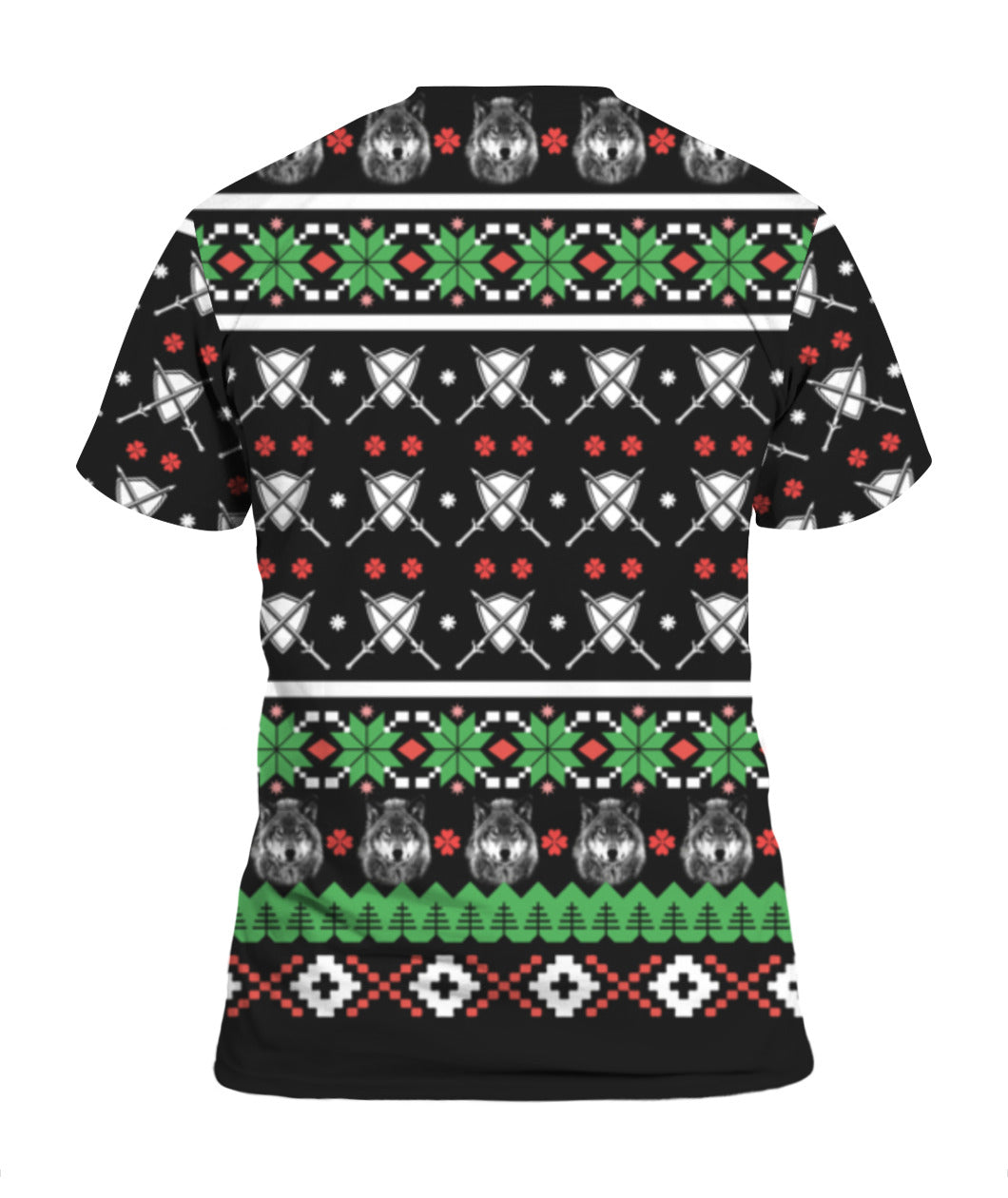 Wolf Santa 3D Ugly Christmas Sweater - Holiday Gift product image 4