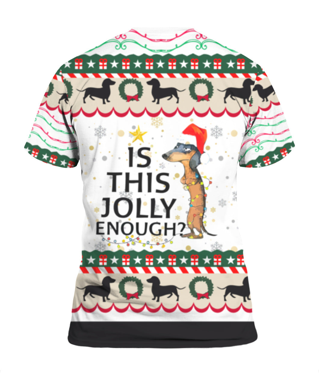 Is this Jolly enough dachshund 3D Christmas Sweater - Holiday Gift product image 4