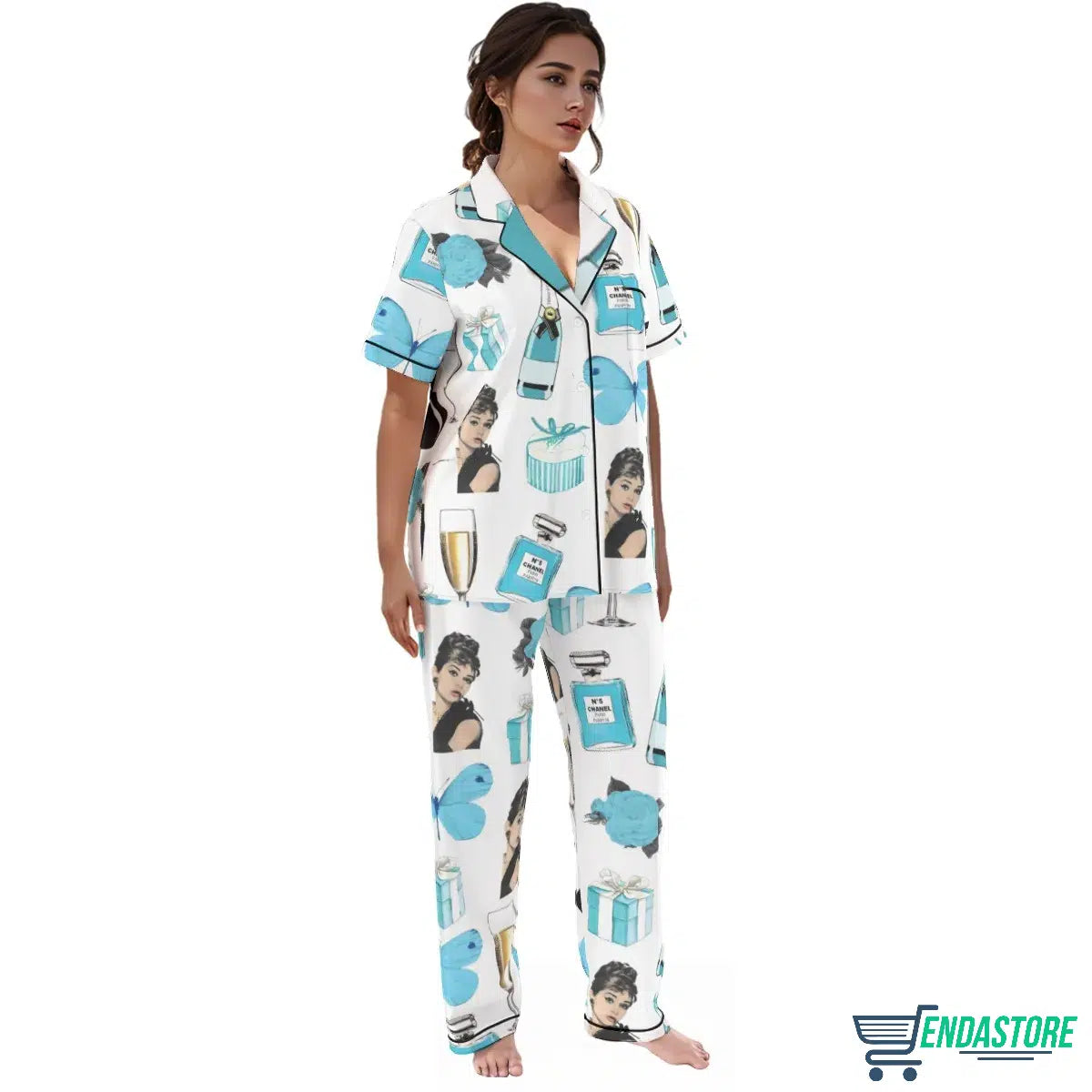 Breakfast At Tiffany’s Pajama Set long 3D Sweater - Gift Idea product image 4