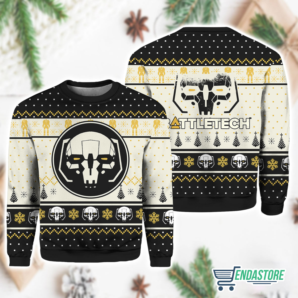 Tactical Battletech 3D Ugly Christmas Sweater - Holiday Gift product image 3