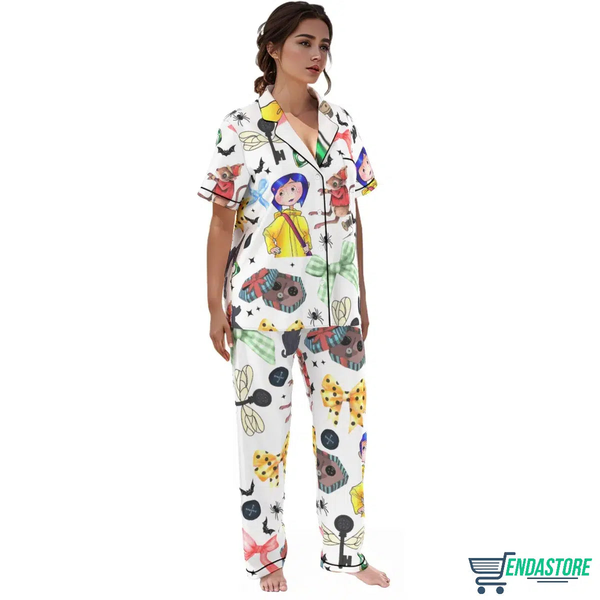 Coquette Coraline Satin Pajama Set 3D Sweater - Gift Idea product image 4
