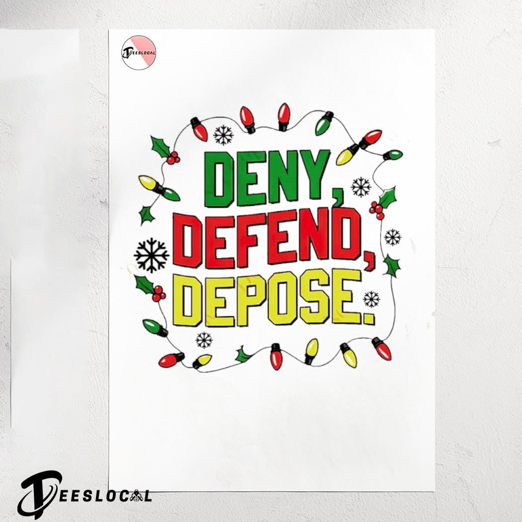 Deny Defend Depose Christmas light Christmas Sweater - Holiday Gift product image 4