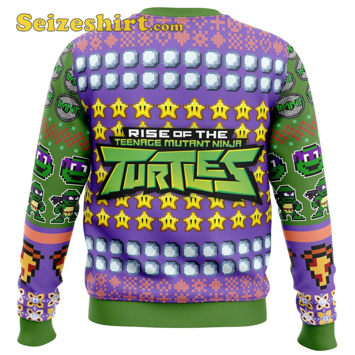 Donatello Rise of the Teenage Mutant Ninja Turtles Mens Christmas Sweater - Holiday Gift product image 4