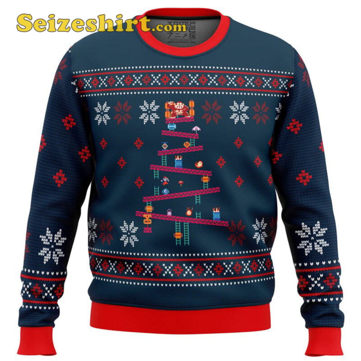 Donkey Kong Red Ugly Christmas Sweater - Gift Idea product image