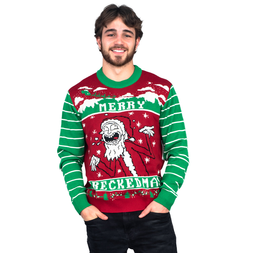 Rick & Morty Merry Wreckedmas Graphic Sweater - Gift Idea product image 4