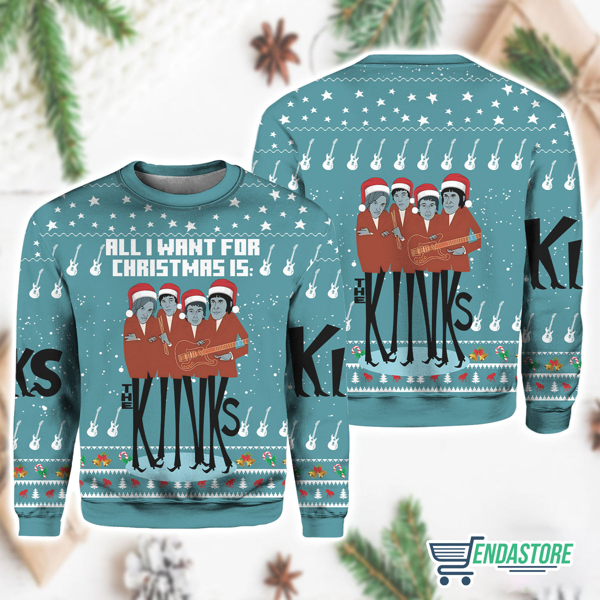 All I Want For Christmas Is The Kinks 3D Ugly Christmas Sweater - Holiday Gift product image 4