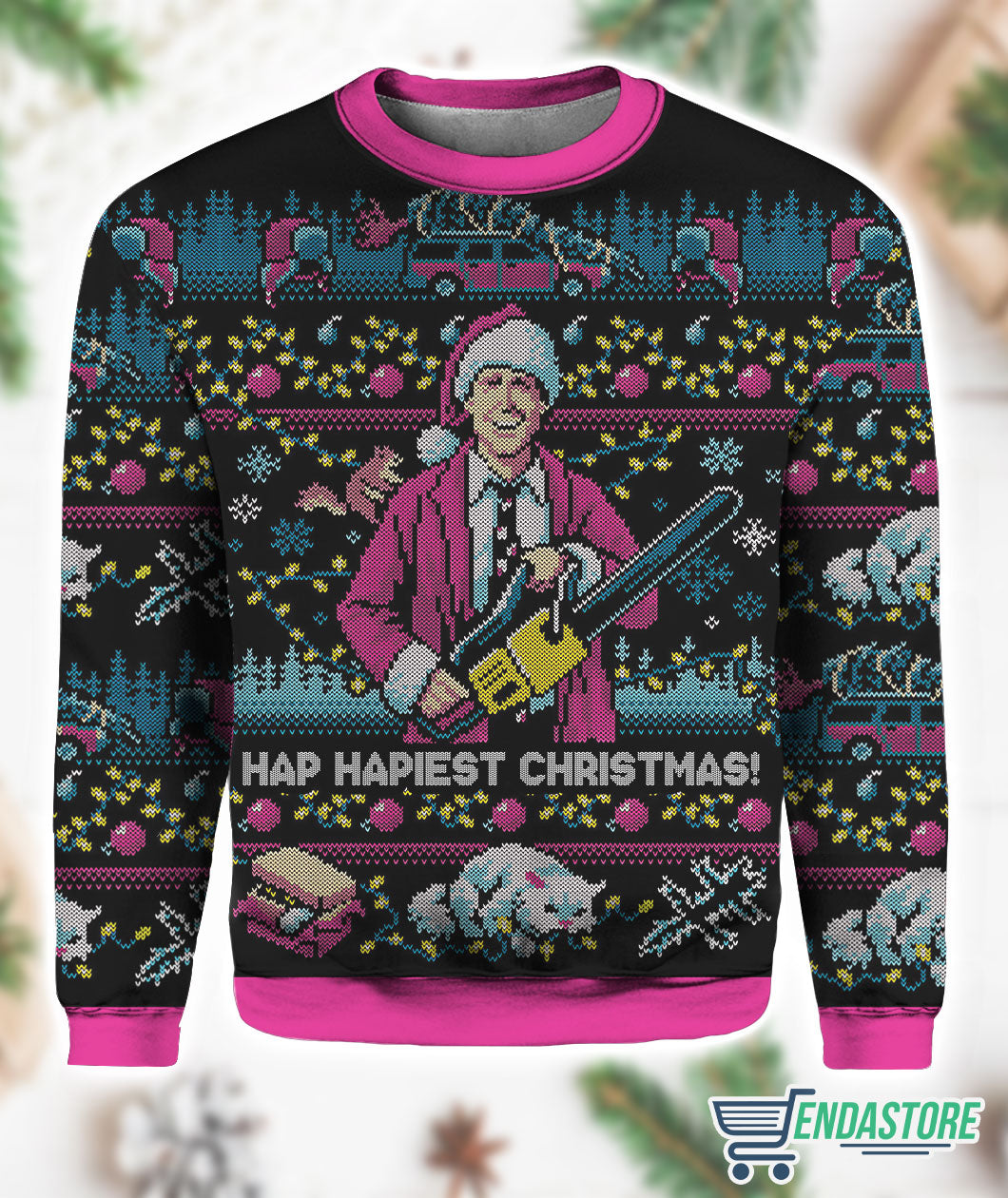 National Lampoons Vacation Hap Hapiest 3D Christmas Sweater - Holiday Gift product image 4