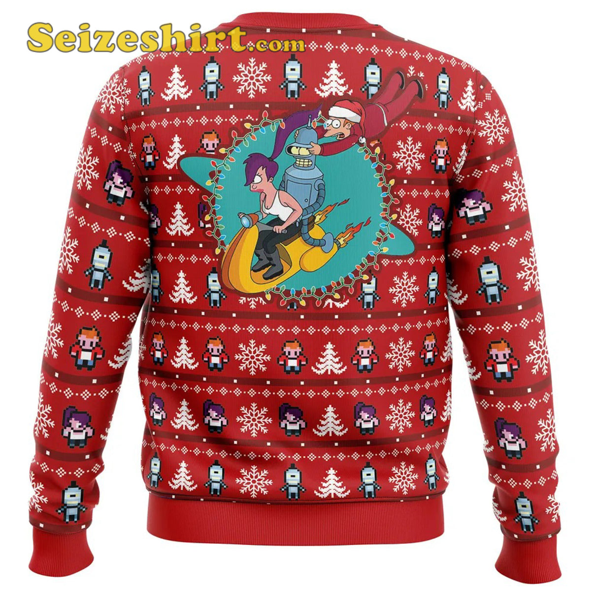 Fa-La-La-La Futurama Ugly Red Ugly Christmas Sweater - Gift Idea product image 4
