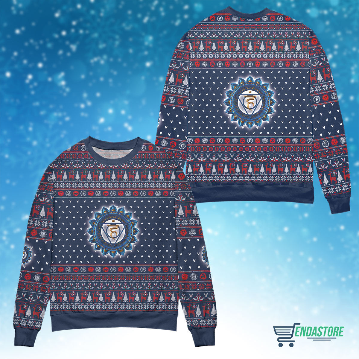 Throat Chakra 3D Christmas Sweater - Holiday Gift product image 4