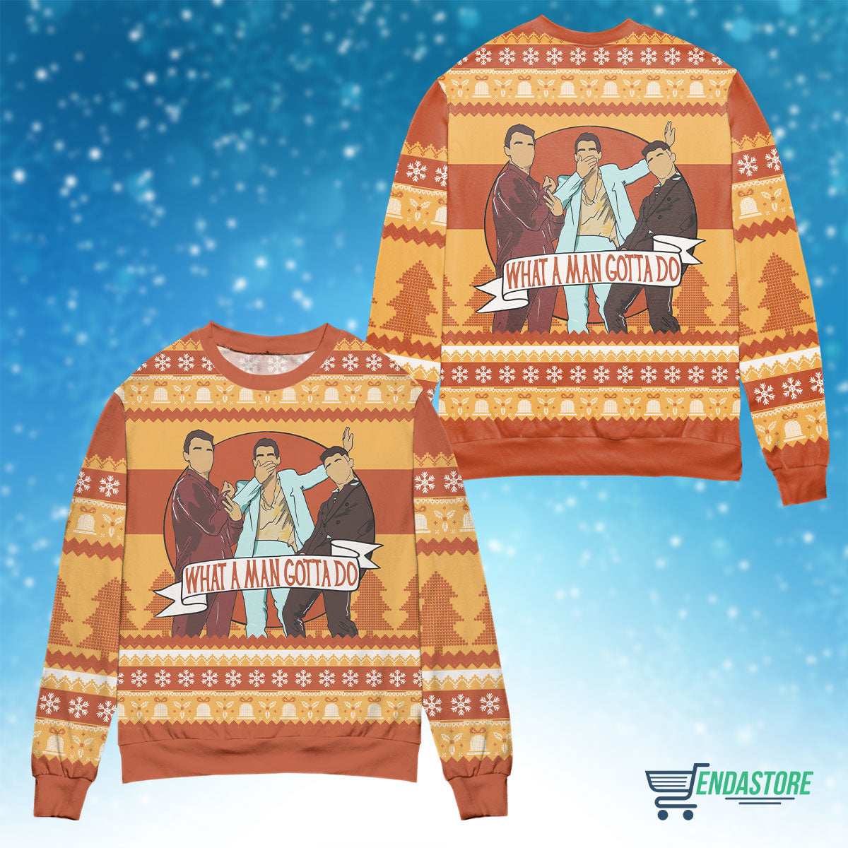 What a man gotta do 3D Christmas Sweater - Holiday Gift product image 4