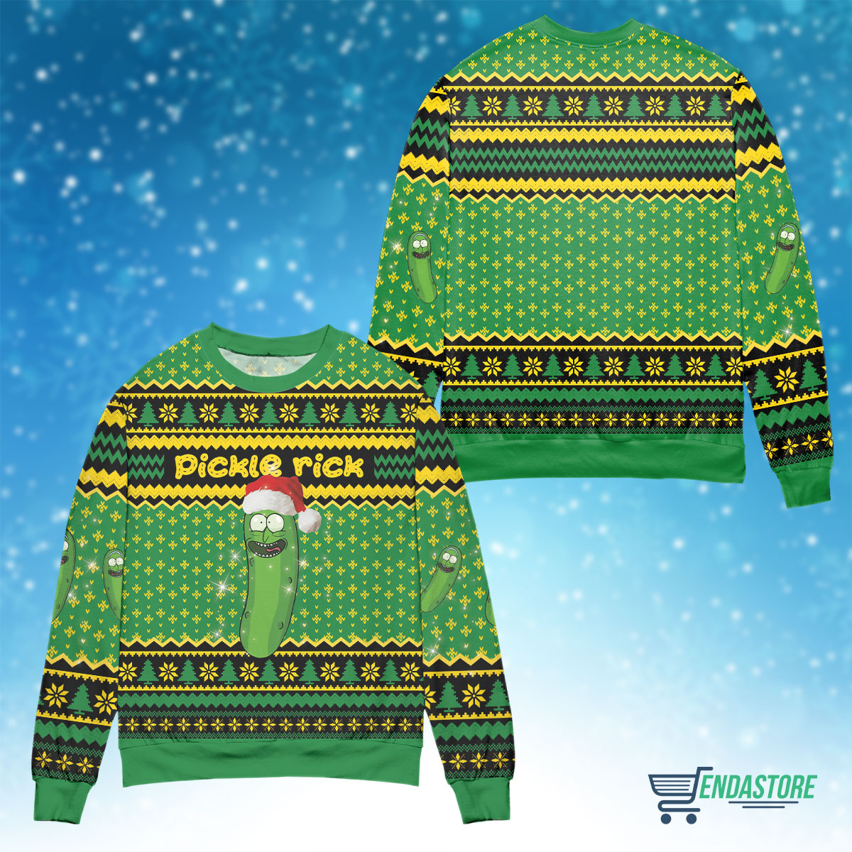Pickle pick 3D Christmas Sweater - Holiday Gift product image 4