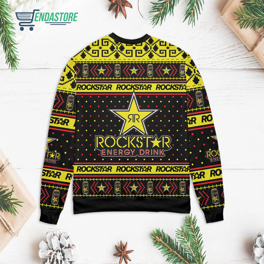 Rockstar energy drink 3D Christmas Sweater - Holiday Gift product image 4
