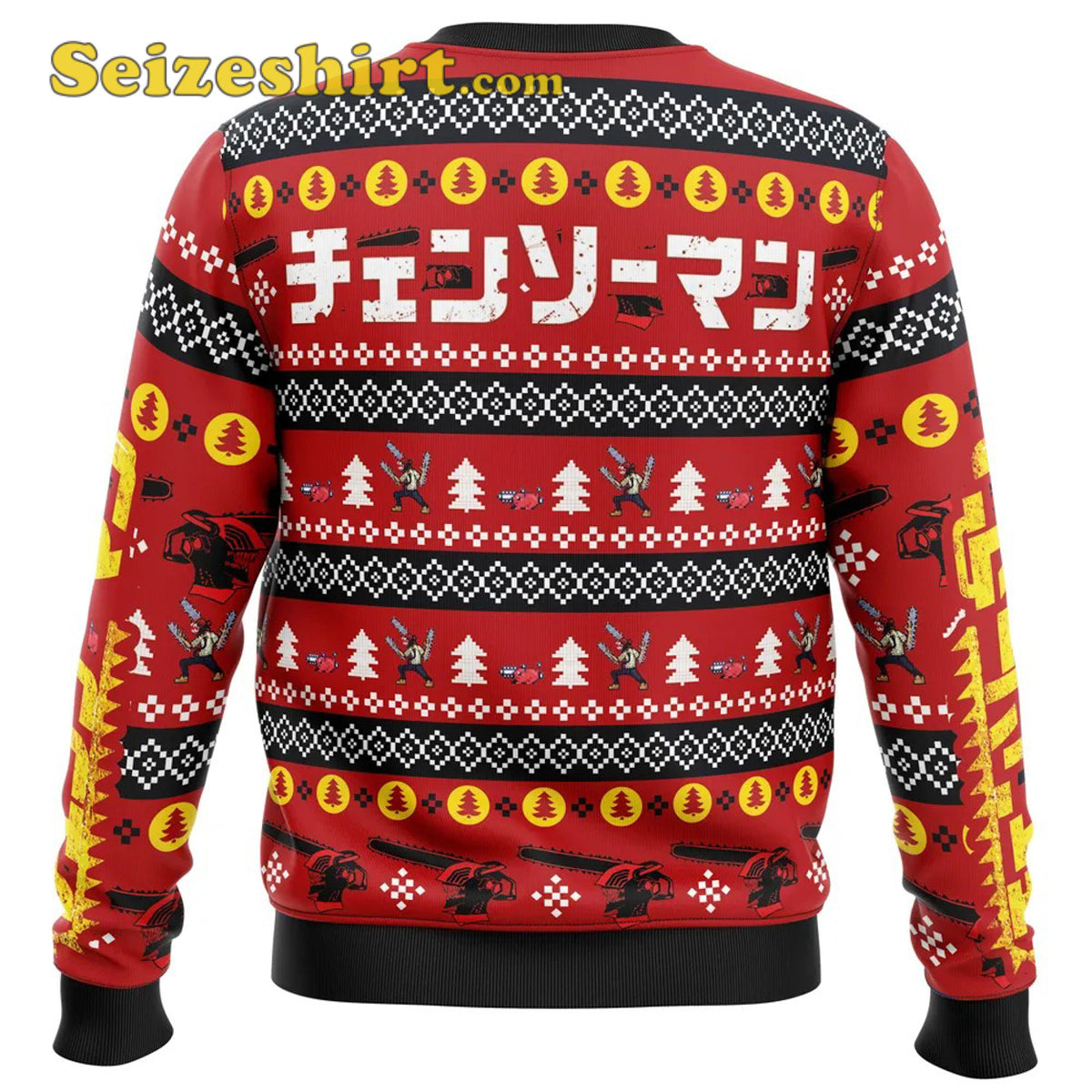 Graphic Christmas Dream Chainsaw Man Ugly Ugly Christmas Sweater - Holiday Gift product image 4