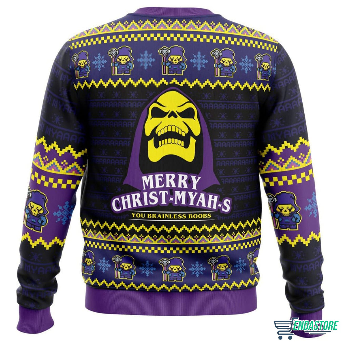 He-Man Skeleton Merry Christ-MYAHs 3D Christmas Sweater - Holiday Gift product image 2