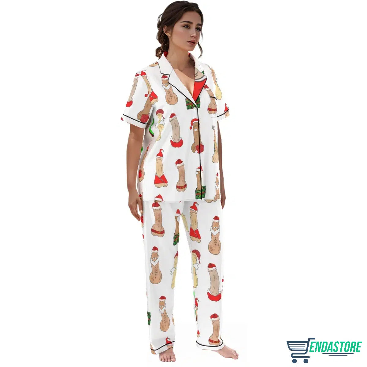 LONG-Women’s Penis Christmas Long Sleeve Pajama Set 3D Christmas Sweater - Holiday Gift product image 4