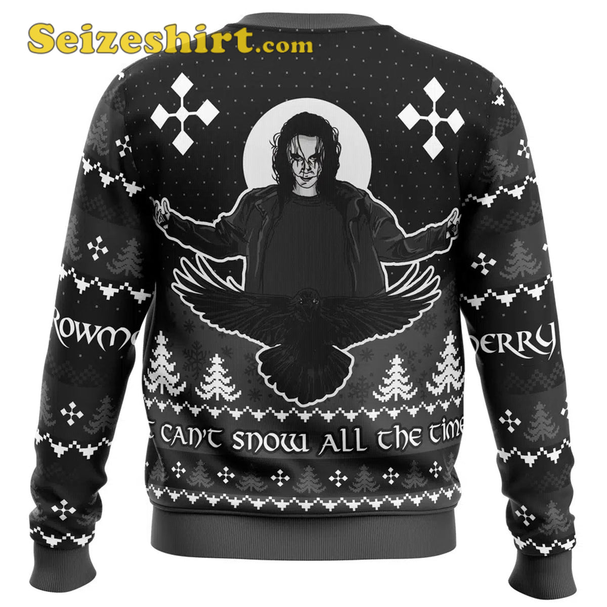 Merry Crowmas The Crow Boys Christmas Sweater - Holiday Gift product image 2