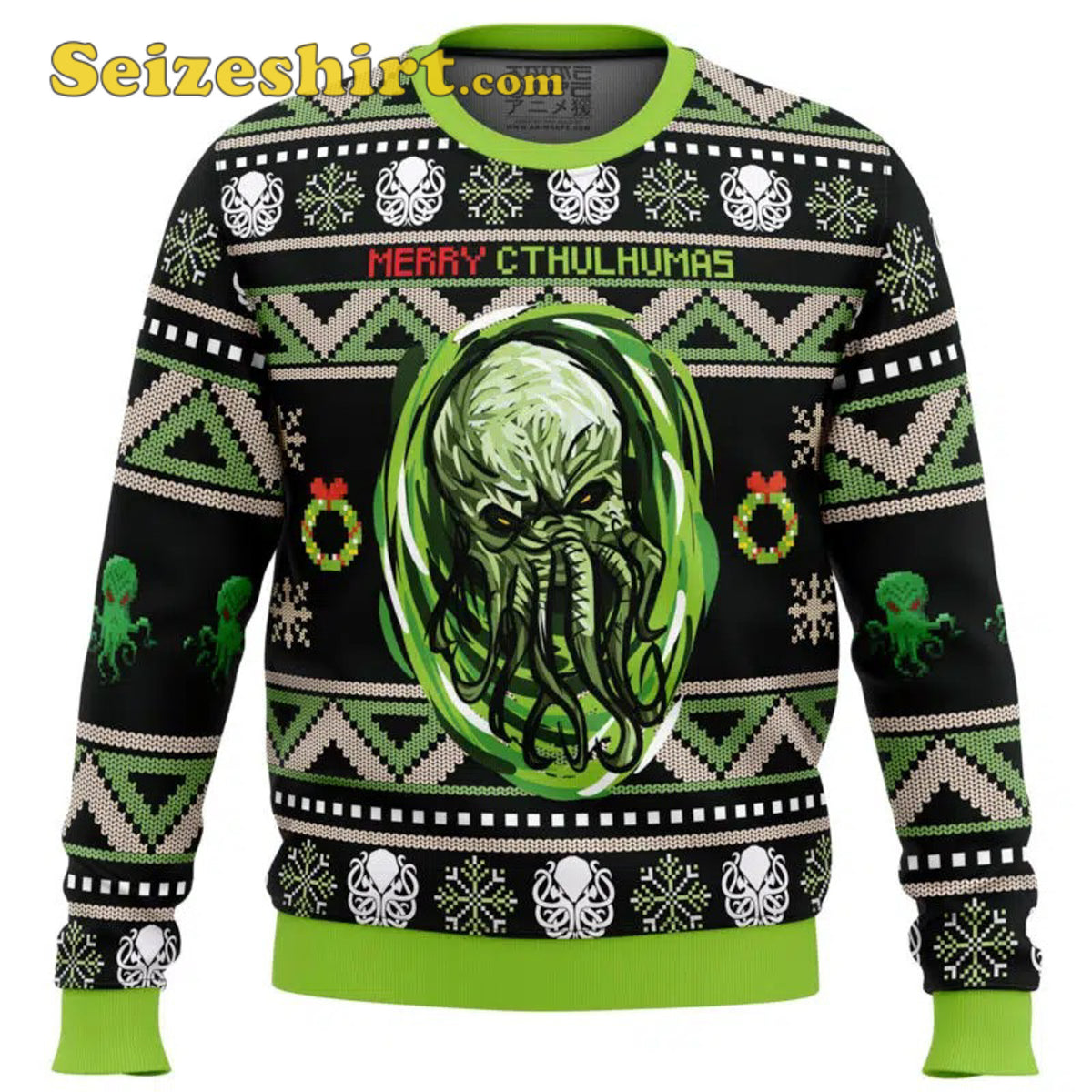 Merry Cthulhumas Cthulhu Boys Christmas Sweater - Holiday Gift product image