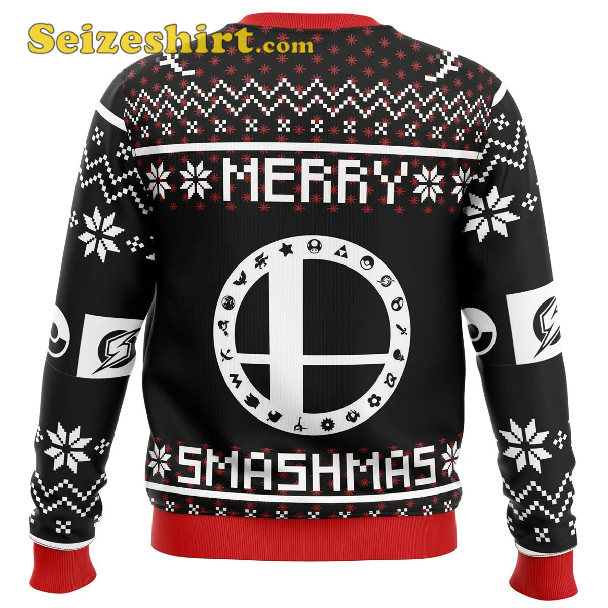 Merry Smashmas Super Smash Bros Ugly Boys Ugly Christmas Sweater - Holiday Gift product image 4