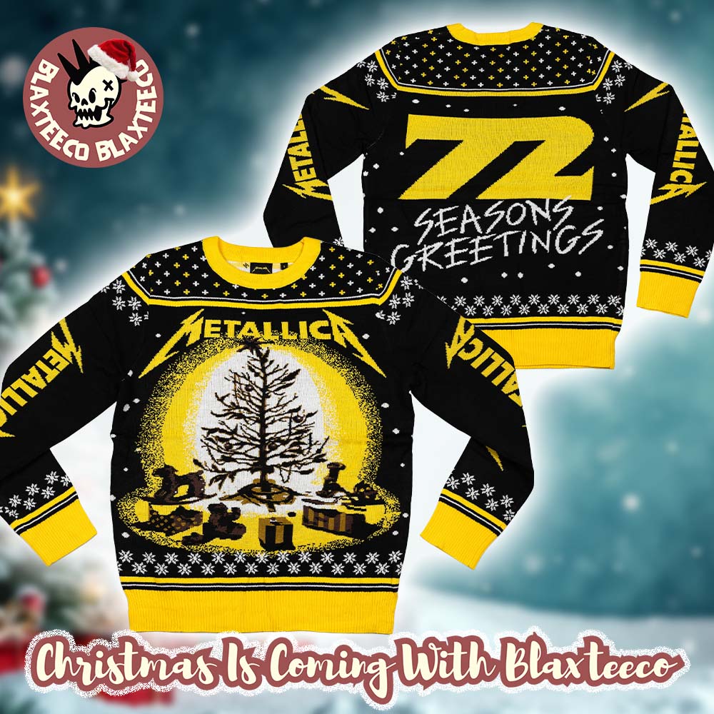 Metallica 72 Seasons Greetings Burnt Tree Holiday Ugly Christmas Sweater - Holiday Gift product image