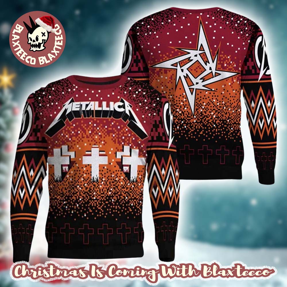 Metallica Master Of Puppets Holiday Gift Ugly Christmas Sweater - Holiday Gift product image
