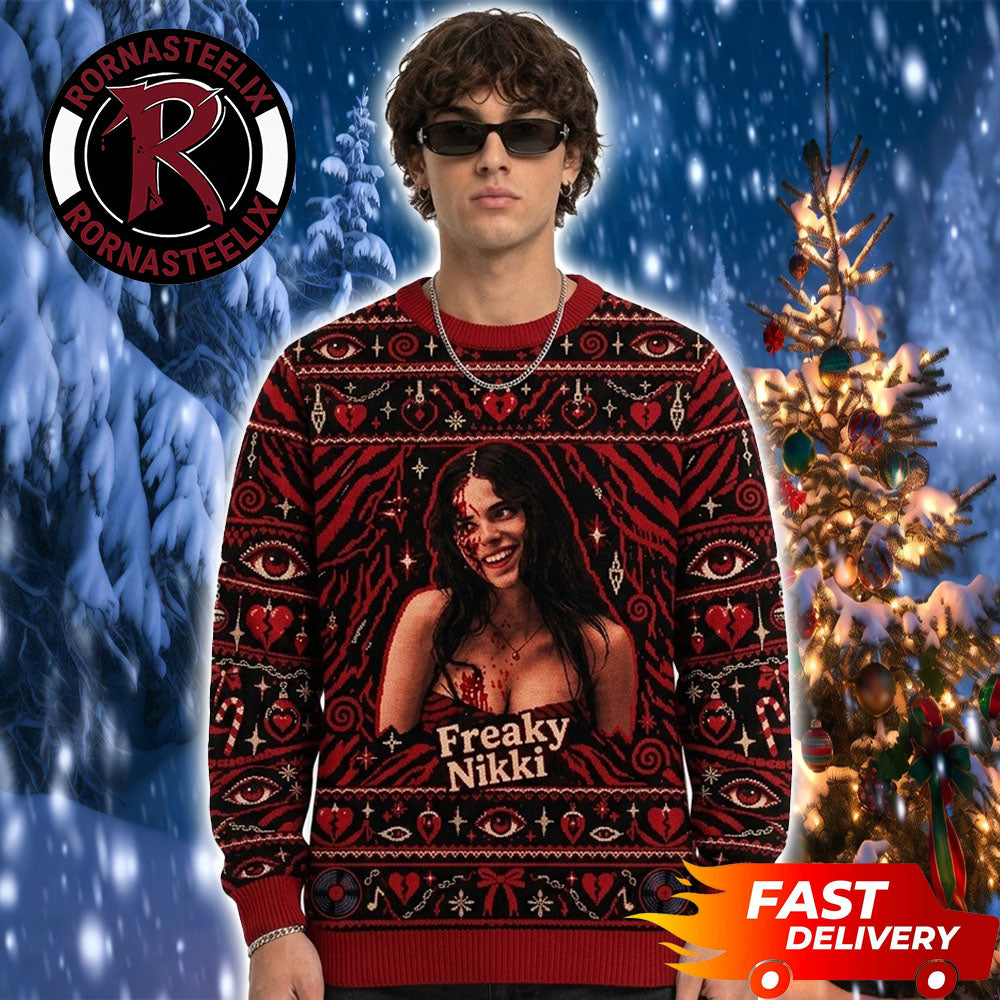 Obsession Freaky Nikki Creepy Love Obsession Ugly Christmas Sweater - Gift Idea product image