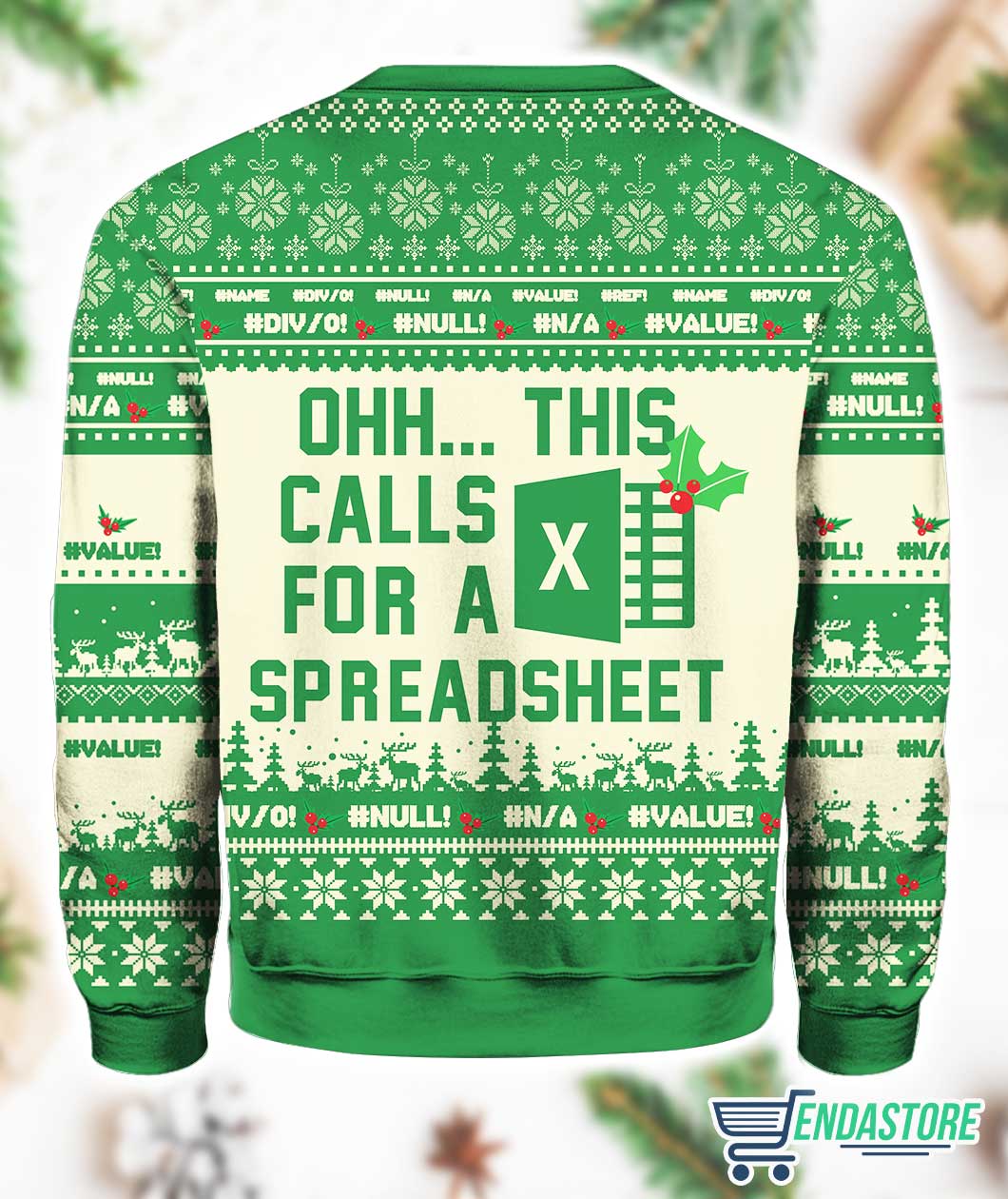 Ohh This Calls For A Spreadsheet 3D Ugly Christmas Sweater - Holiday Gift product image 4