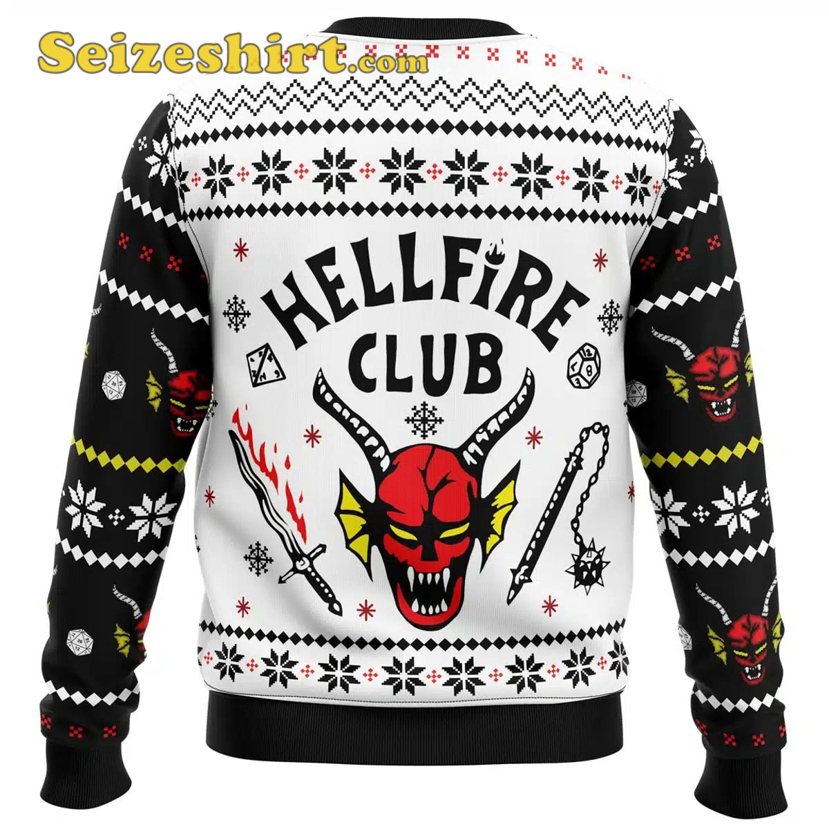 Seizeshirt HellFire Club Stranger Things Ugly Christmas Sweater - Gift Idea product image 2