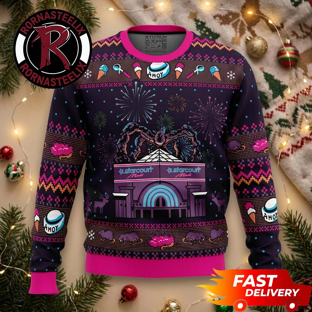 Starcourt Mall Mind Flayer Gift Stranger Things Ugly Christmas Sweater - Gift Idea product image