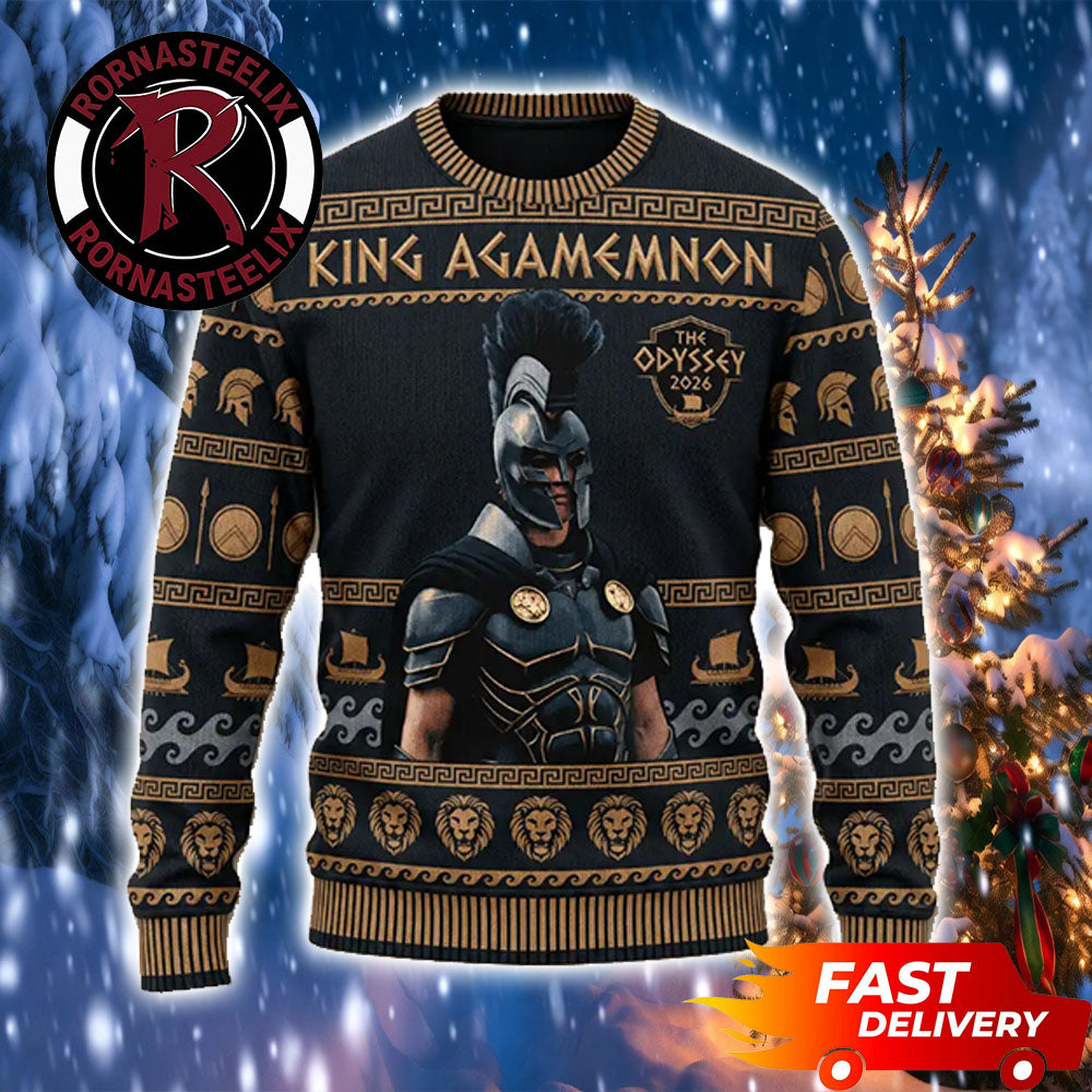 The Odyssey Greek Achilles Warrior King Agamemnon Christmas Fan Gift The Odyssey Ugly Christmas Sweater - Holiday Gift product image
