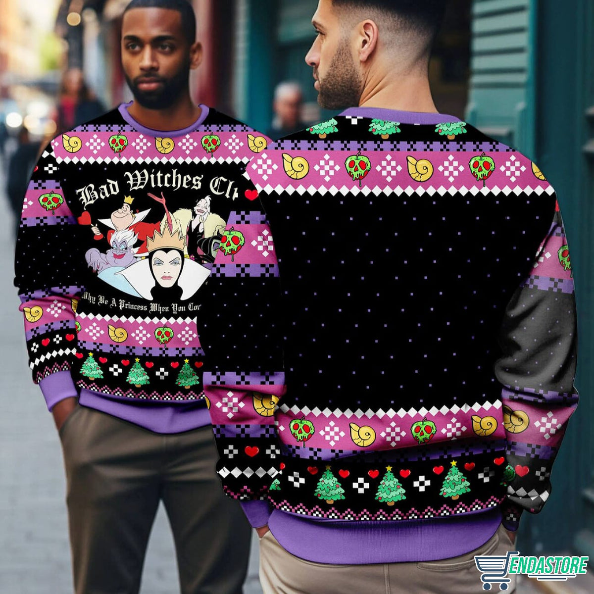 Villains Bad Witches Club Malecifent Bad Witches Club 3D Ugly Christmas Sweater - Gift Idea product image 2