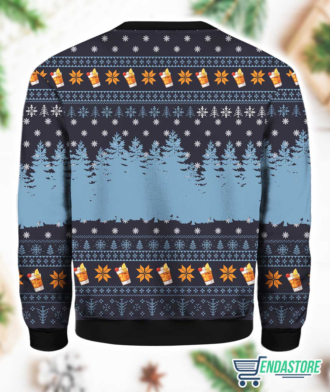 Whiskey Call Me Old Fashioned Ugly Christmas Sweater - Holiday Gift product image 4
