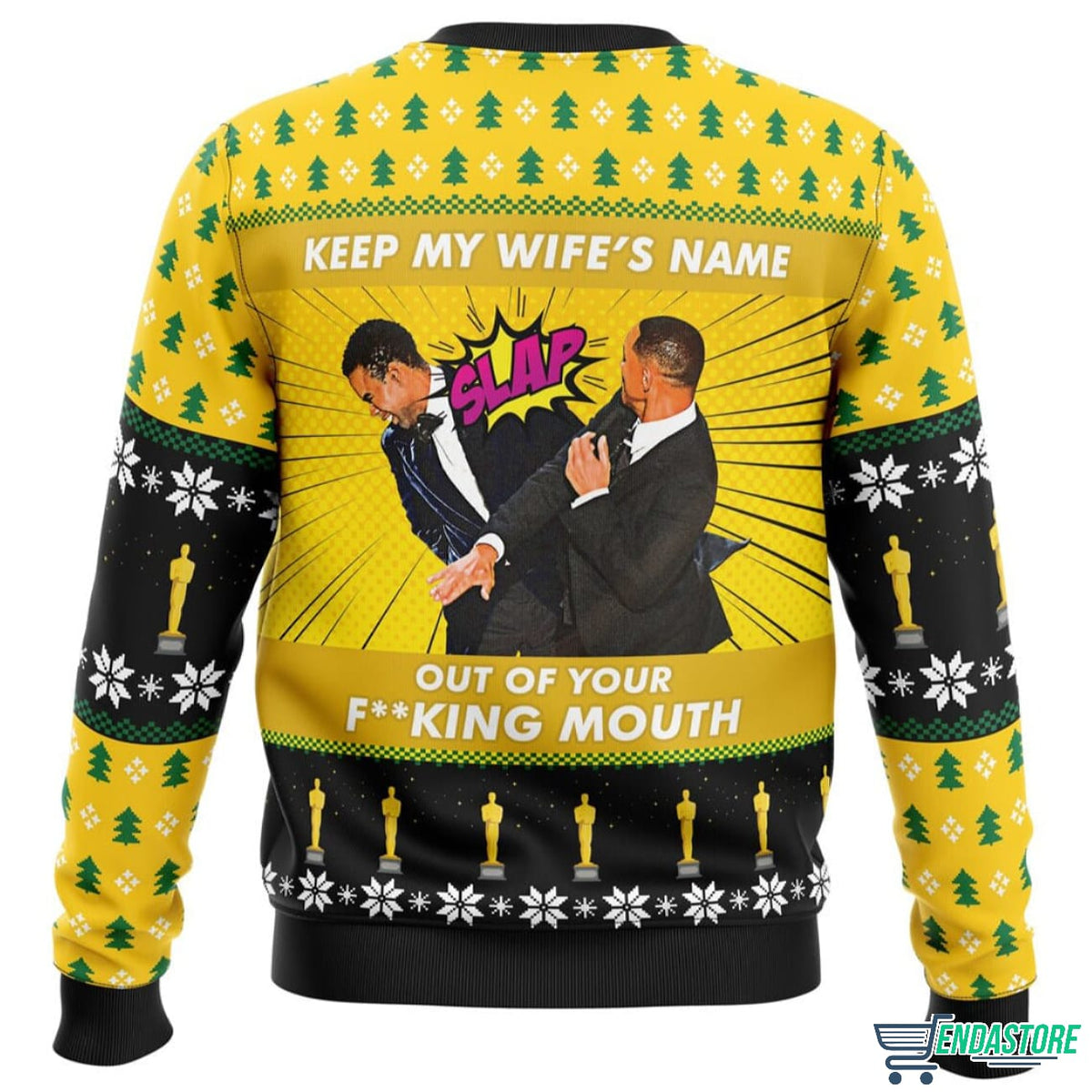 Will Smith Slaps Chris Rock Meme 3D Christmas Sweater - Holiday Gift product image 2