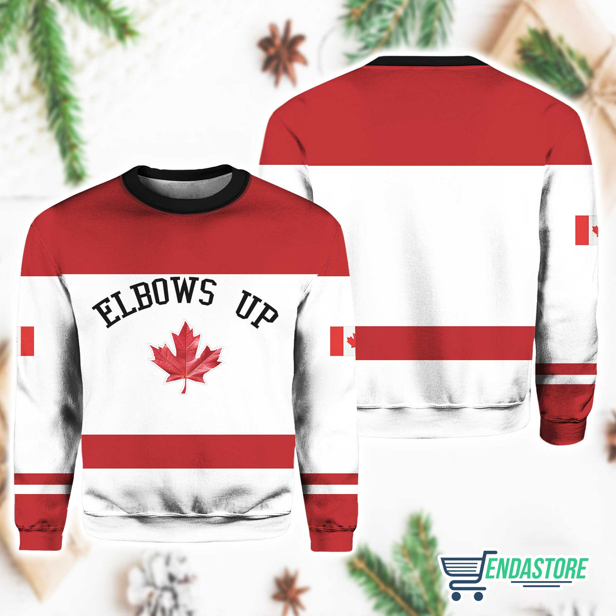 Women’s Retro Canada Elbows Up Print Sweatshirt 3D Sweater - Gift Idea product image 4