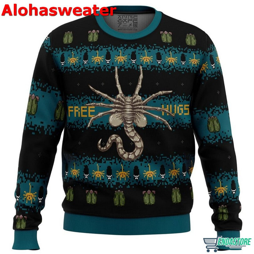 Alien Stop Area For Men & Women Ugly Christmas Sweater - Holiday Gift product image 5