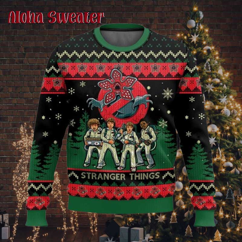 The Strange Girl Elevan Stranger Things Ugly Christmas Sweater - Holiday Gift product image 5