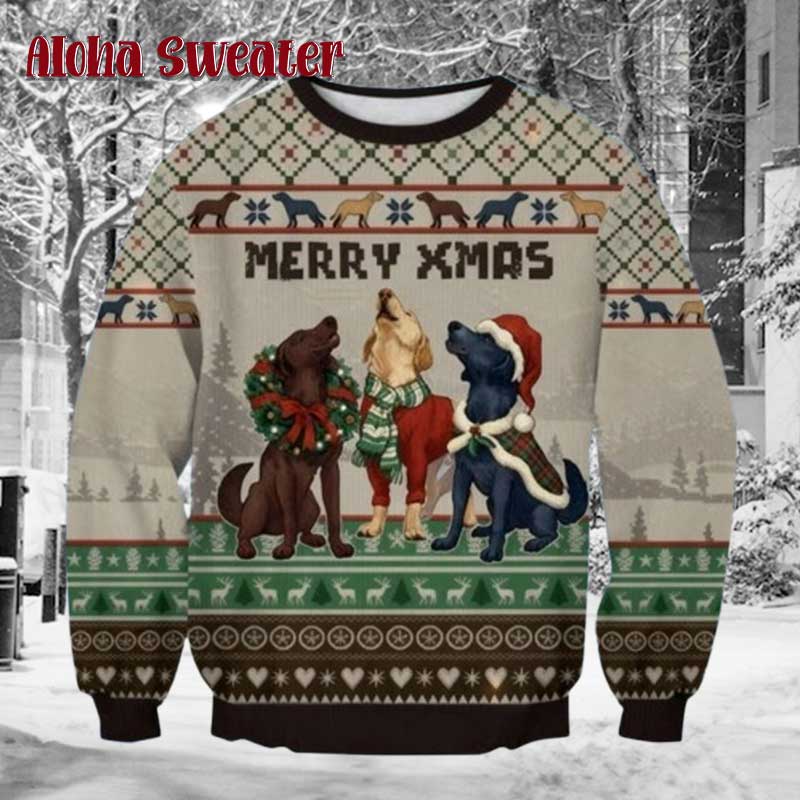Dog Lover Don’t Stop Retrievin Ugly Christmas Sweater - Holiday Gift product image 5