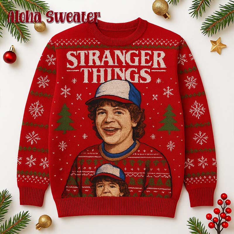 Demogorgon Grinch Stranger Things Ugly Christmas Sweater - Holiday Gift product image 5