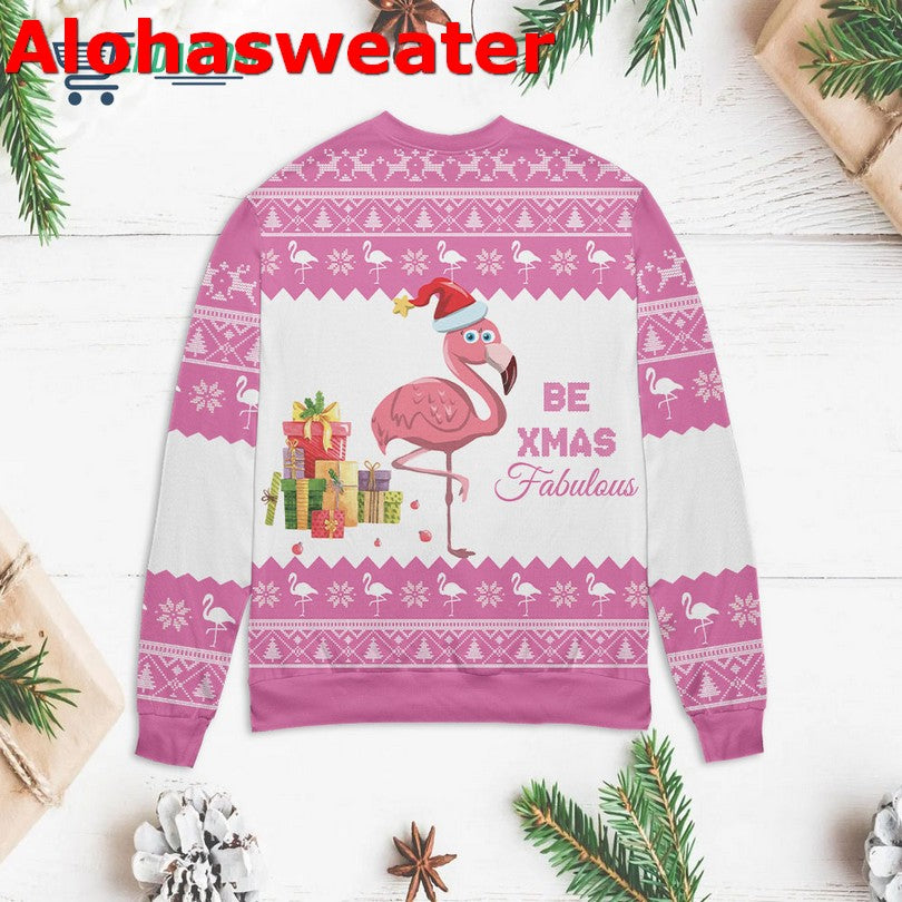 Flamingo Ugly Christmas Sweater - Holiday Gift product image 5