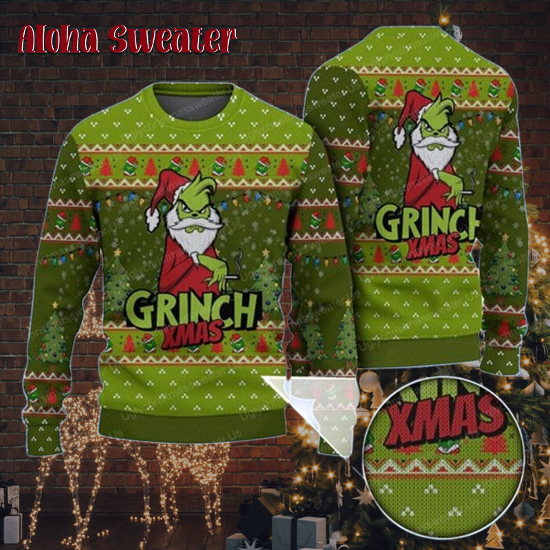 That’s It I’m Not Going Grinch Ugly Christmas Sweater - Holiday Gift product image 5