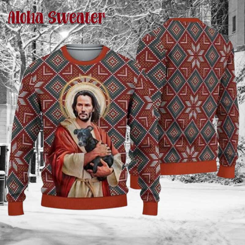 Go Jesus It’s Your Birthday Ugly Christmas Sweater - Holiday Gift product image 5