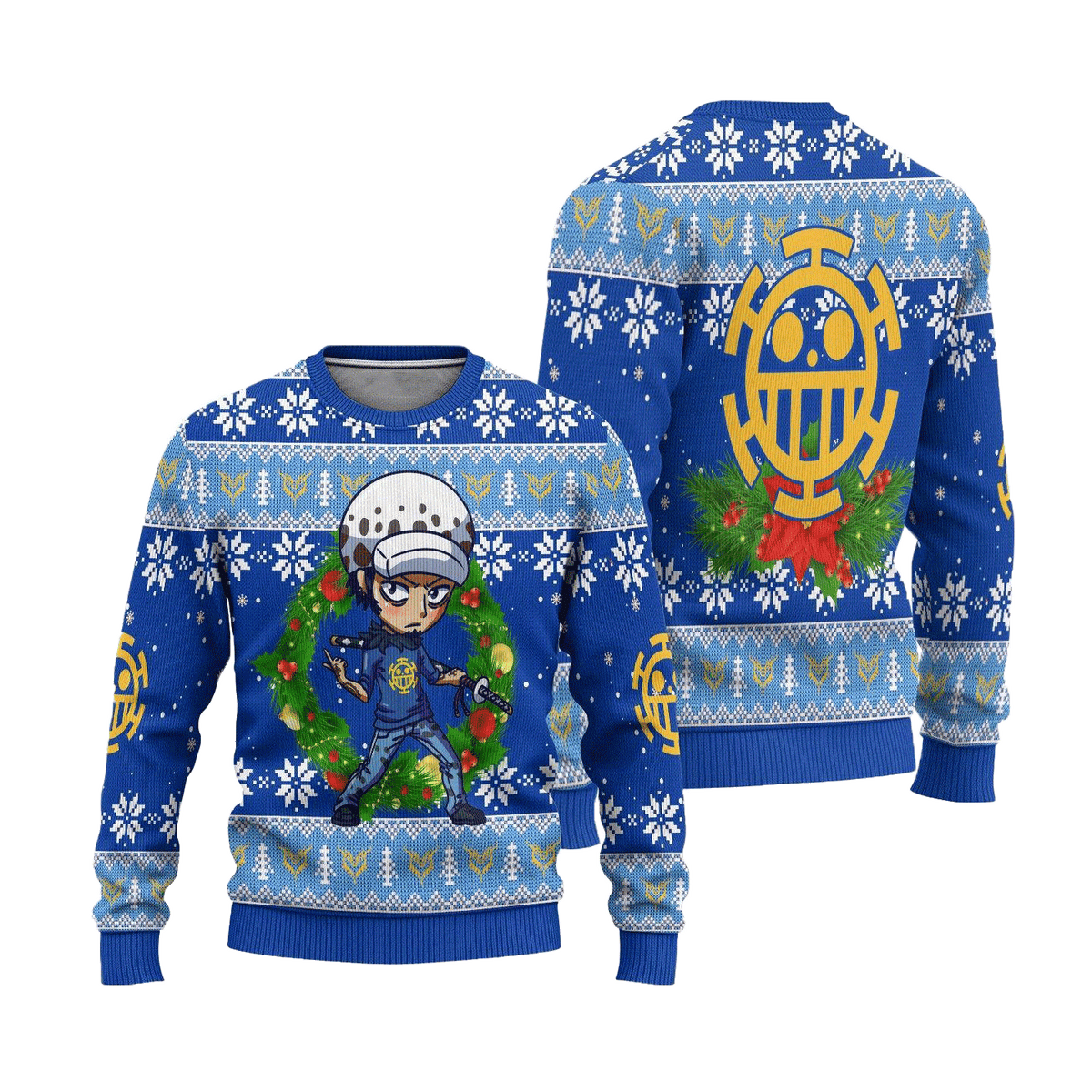 Law One Piece Anime 3D Ugly Christmas Sweater - Holiday Gift product image 3